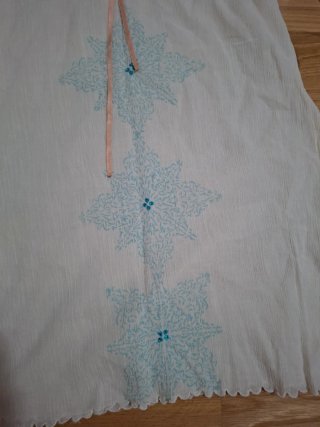 Vestido playa t38 blanco y azul
