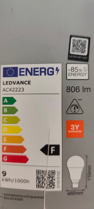 Bombilla LEDVANCE SMART+ WiFi Multicolor