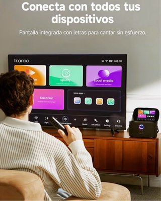 Altavoz Karaoke Ikarao Shell S2 PantallaTACTIL140W