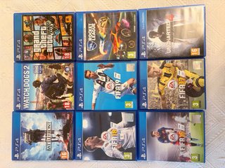 PS4 (PlayStation 4) + 2 Mandos + 9 Juegos