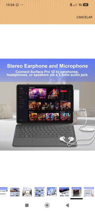 Hub USB-C para Surface Pro 12 (2025)