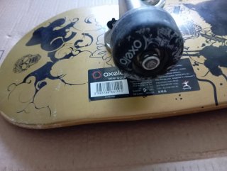 Longboard Negro y Oro Decathlon