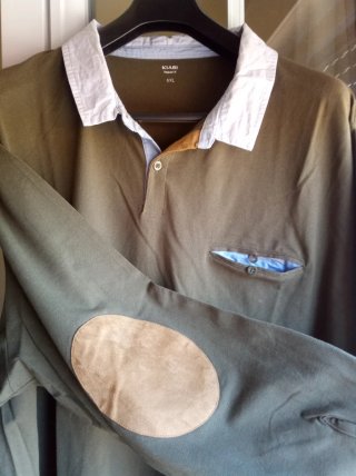 Lote 2 polos caballero manga larga Kiabi 6XL