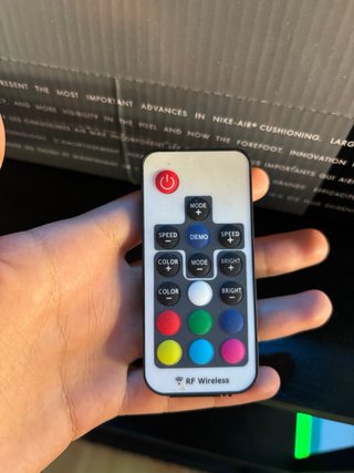 Estantería LED Negra Madera
