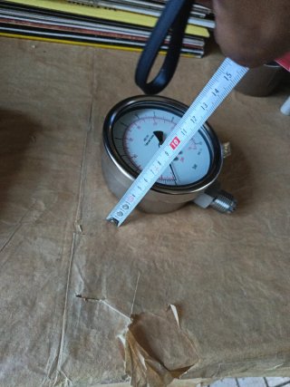 Manometro Inox Grande AISI 316 Diametro 11cm