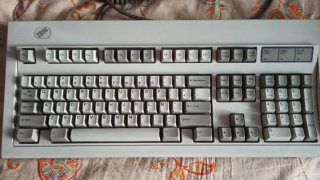 Tastiere Meccanico IBM Grigio e Bianco