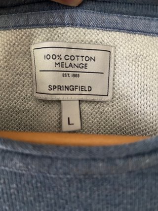 Jersey Springfield 100% Algodón Melange Talla M