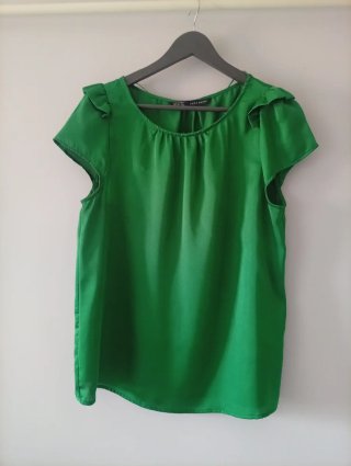 Blusa Zara Verde Talla XL