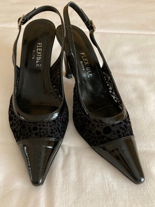 Scarpe Tacco Nero Flexible Donna | Tacco 7cm