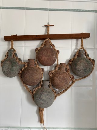 6 Anforas o vasijas Antiguos Colgantes Decorativos