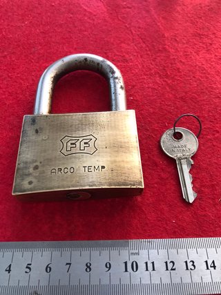 Candado XXL Antiguo Bronce FF ARCO TEMP