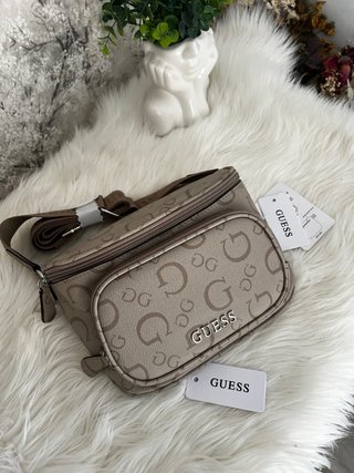 Riñonera Guess Beige/Gris  Original