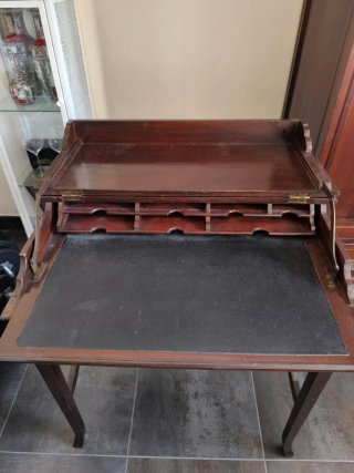 Escritorio antiguo secreter madera noble
