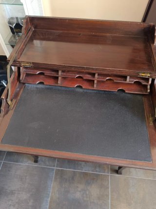 Escritorio antiguo secreter madera noble