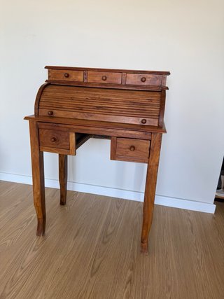 Escritorio Secreter Madera Maciza Persiana