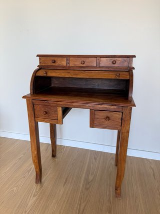 Escritorio Secreter Madera Maciza Persiana
