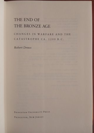 Libro The End of the Bronze Age (1993) Tapa Dura