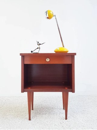Mesita de noche Mid Century (1). Francia, 60s.
