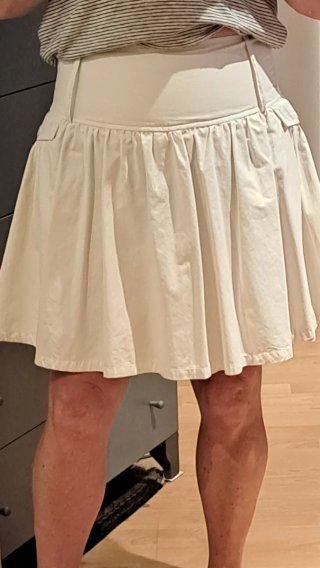 Falda corta Pepe Jeans blanca