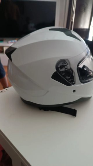 Casco Moto Blanco Talla L Vendo o cambio