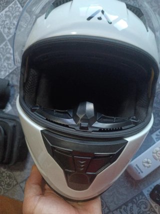 Casco Moto Blanco Talla L Vendo o cambio