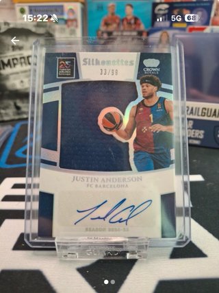 Justin Anderson Crown Royale Patch Auto /99