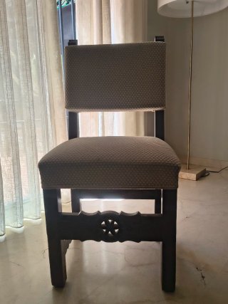 Mesa redonda vintage y 4 sillas