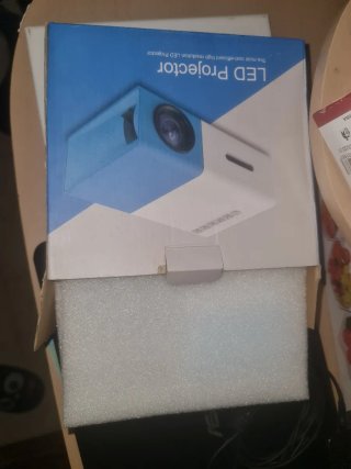 Proyector Portátil Blanco y Azul