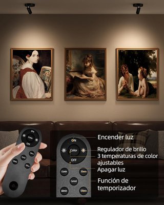Foco LED Recargable Negro 3000mAh