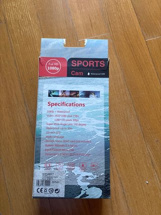 Cámara Deportiva HD 1080p Waterproof