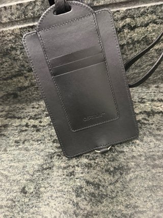 Custodia porta carte Off-White nera pelle