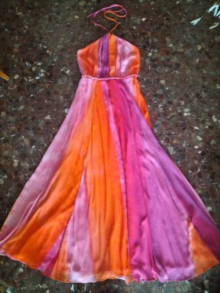 Vestido largo colorido