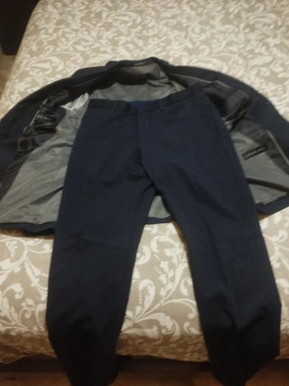 Traje Zara Chaqueta y Pantalón Azul
