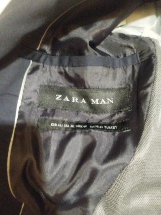 Traje Zara Chaqueta y Pantalón Azul