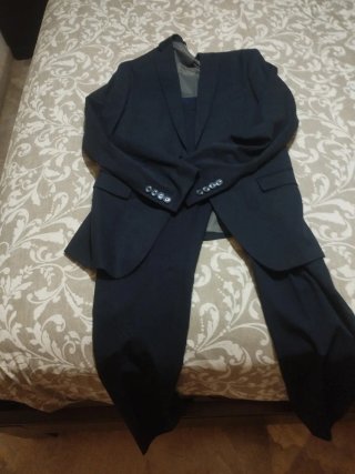 Traje Zara Chaqueta y Pantalón Azul