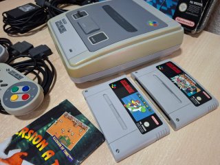 Super Nintendo + 2 Juegos (Super Mario)