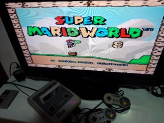 Super Nintendo + 2 Juegos (Super Mario)