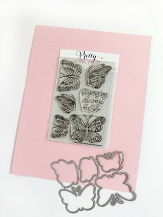 Set Sellos y Troqueles Mariposas