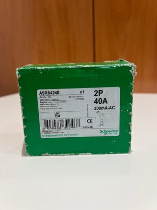 Interruptor Diferencial Schneider A9R84240 2P 40A