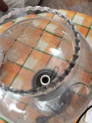 DosLámparas de mesa con base de mármol