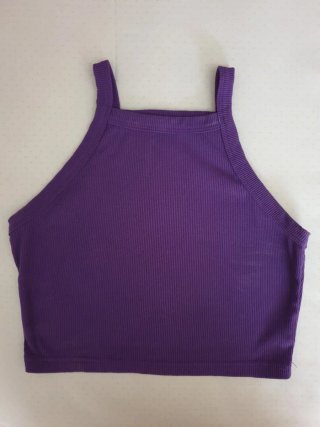 Top morado de tirantes