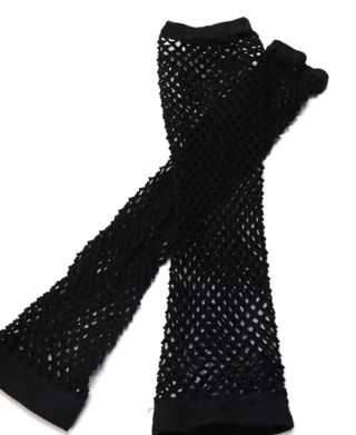 Guantes de rejilla negros