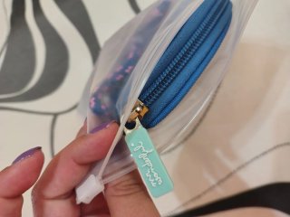 Bolsito Mr. Wonderful azul con parches