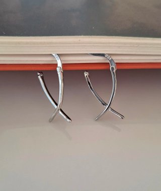 Pendientes Plata 925 Cruzados
