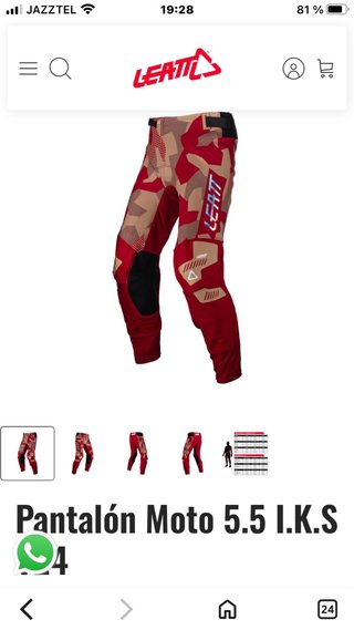 Pantalones Leatt Motocross Enduro Talla L