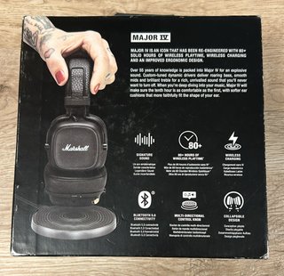 Auriculares Marshall Major IV Negros
