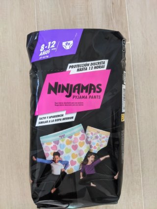 Dodot Ninjamas Braguita 8-12 años 9 uds