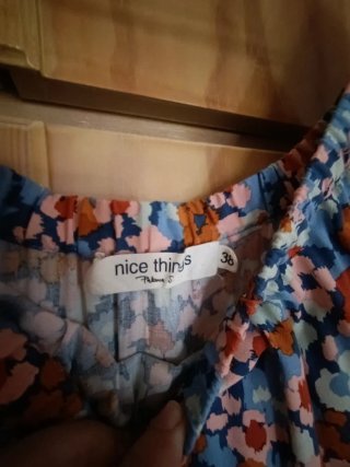 Vestido Nice Things floral azul