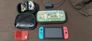 Nintendo Switch Blu/Rosso + Accessori + Gioco