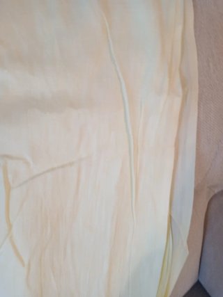 Lenzuola cotone vintage singolo giallo